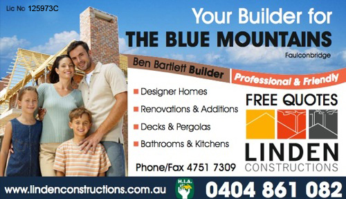 Blue Mountains Builders, Penrith, Springwood, Katoomba, Faulconbridge